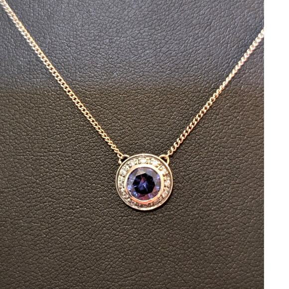 Retired Authentic Silpada Designs Alluring Azure Halo 925 Sterling Necklace - Picture 3 of 9